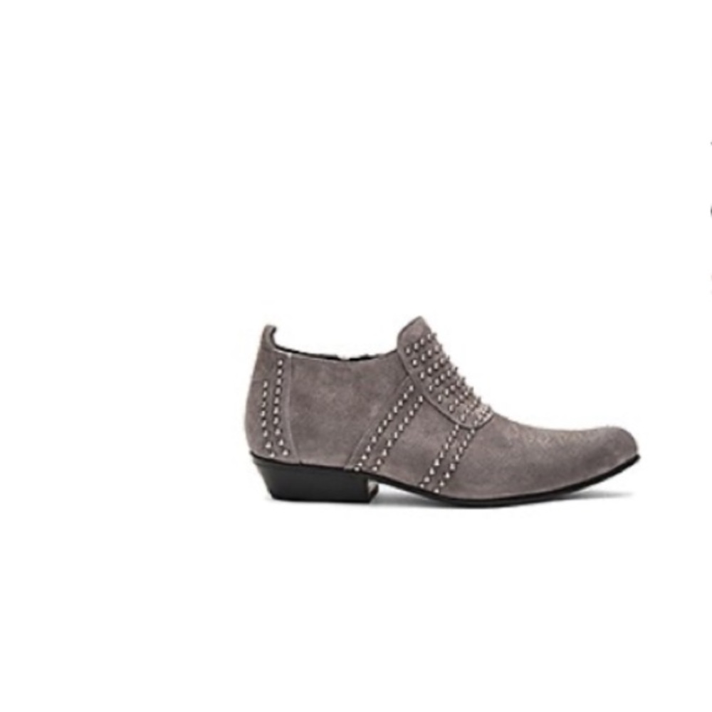 Anine Bing Low Ankle Charlie Suede Boots Grey 38